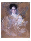 Smiling Mother with Sober-Faced Child, 1894 Giclee Print by George Wesley Bellows