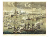 The Attack Made on Tripoli on the 3rd of August 1804, by the Commodore Edward Preble, 1805 reproduction procédé giclée par John Bachman