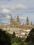 Santiago Cathedral with the Palace of Raxoi in Foreground, Santiago De Compostela, Spain Photographic Print by R H Productions 