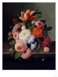 Still Life with Flowers Giclee-trykk av Thomas Birch Still Life with Flowers Giclee-trykk av Thomas Birch