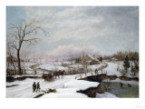 Winter Activity, 1847 Giclee Print by Thomas Birch