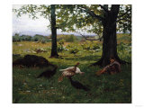 Little Turkey Tender Giclee Print by Soren Emil Carlsen