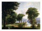 A Day on the Hudson (A Day in the Woods) Giclee-trykk av Thomas Birch A Day on the Hudson (A Day in the Woods) Giclee-trykk av Thomas Birch
