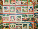 Scenes from the Kama Sutra in a Cupboard in the Juna Mahal Fort, Dungarpur, Rajasthan State, India Photographic Print by R H Productions 
