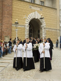 Funeral Procession Coming Through One of the Main Gates to Wawel Castle and Cathedral Photographic Print by R H Productions 