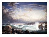 Rafe's Chasm, Gloucester, Massachusetts, 1853 Impressão giclée por Frederic Edwin Church