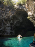 Melisani Lake in Cave Where Roof Collapsed in an Earthquake, Kefalonia, Ionian Islands, Greece Photographic Print by R H Productions 