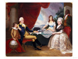 George Washington and His Family reproduction procédé giclée par Eugene Atget
