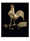 Feathered Rooster and Arrow Weathervane, 19th Century Giclee Print