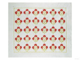 Carolina Lily Coverlet, Maryland, Appliqued and Trapunto Quilted, Circa 1850 Giclee Print
