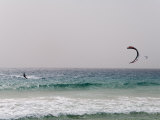 Kite Surfing at Santa Maria on the Island of Sal (Salt), Cape Verde Islands, Africa Photographic Print by R H Productions 