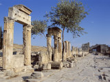Archaeological Site, Hierapolis, Pamukkale, Unesco World Heritage Site, Anatolia, Turkey Photographic Print by R H Productions 