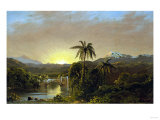 Sunset in Ecuador, 1854 Giclee-trykk av Robert Blum