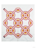 New York Beauty Coverlet, American, Pieced, Quilted and Appliqued Cotton, Circa 1870 Giclee Print