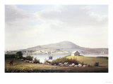 Blue Hill, Maine reproduction procédé giclée par Frederic Edwin Church