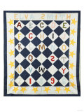 Alphabetic Quilt Top, Pieced and Appliqued Calico, 1896 reproduction procédé giclée par Eugene Atget