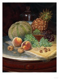Still Life on a Marble-Topped Table Giclee-trykk av William Bradford Still Life on a Marble-Topped Table Giclee-trykk av William Bradford