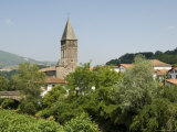 Old Church in St. Etienne De Baigorry, Basque Country, Pyrenees-Atlantiques, Aquitaine, France Photographic Print by R H Productions 