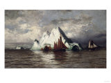 Fishing Boats and Icebergs Giclee Print by William Bradford