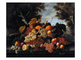 The Abundance of Fruit Giclee Print by William Bradford
