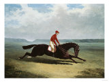 The Baron with Bumpy Up, at Newmarket reproduction procédé giclée par Henry Thomas Alken