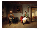 Intérieur reproduction procédé giclée par Eugène Boudin