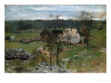 Farmhouse Giclée-Druck von John Henry Twachtman