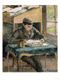 Portrait of Rodo Reading, 1903 Giclee Print by Eugène Boudin
