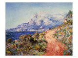 The Red Road Near Menton, 1884 Giclee Print by Emilio Boggio