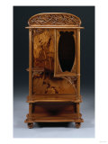 A Fine Marquetry and Carved Mahogany 'Dragonfly' Vitrine, Circa 1900 Giclee-trykk av Guiseppe Barovier