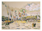 Geneva. Geneve. Paul Signac (1863-1935) Giclee-trykk av Frederick Arthur Bridgman Geneva. Geneve. Paul Signac (1863-1935) Giclee-trykk av Frederick Arthur Bridgman