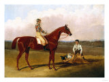 Barefoot, the Racehorse, with a Jockey up and a Groom, 1835 Giclee Print by Henry Thomas Alken Barefoot, the Racehorse, with a Jockey up and a Groom, 1835 Giclee Print by Henry Thomas Alken