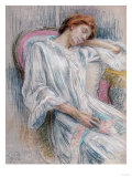 A Young Woman Asleep in a Chair Giclee Print by Sir William Beechey A Young Woman Asleep in a Chair Giclee Print by Sir William Beechey