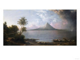 Omotepe Volcano, Nicaragua, 1867 Reproduction procédé giclée par Martin Johnson Heade