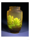 A Triple Overlaid Mould-Blown Cameo Glass Vase with Flowering Water Lilies, Circa 1900 Giclee Print by Georges Causard