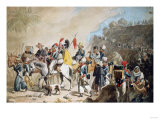 Tropas De Santa Ana En Tampico Giclee Print by Emilio Boggio