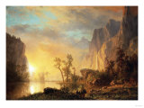 Sunset in the Rockies Giclee Print by Sir William Beechey