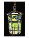 A 'Turtleback Tile' Leaded Glass Bronze Lantern Giclee-trykk av Guiseppe Barovier
