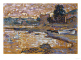 Beached Boats at Lavandou, 1908-1909 Impressão giclée por Frederic Edwin Church