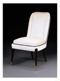 An Ebene De Macassar Upholstered Side Chair Giclee Print by Daum 
