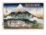 Clearing Weather, Enoshima, from the Series 'Eight Views of Famous Places' Giclee Print by Ando Hiroshige
