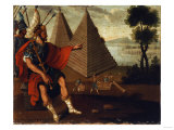 The Pyramids of Egypt, Cuzco School, 18th Century Giclee Print by Jose Agustin Arrieta