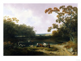 View in the Pennsylvania Countryside, 1823 Giclee Print by Joshua Shaw View in the Pennsylvania Countryside, 1823 Giclee Print by Joshua Shaw