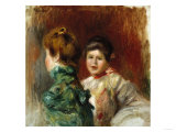 The Heads of Two Women, 1895 Giclee Print by Emilio Boggio