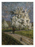 The Big Peartree in Flower, Le Grand Poirier En Fleurs, 1912 Giclee Print by Emilio Boggio