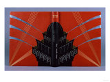 An Art Deco Binding of Orange Levant Morocco Designed by Henry De Waroquier (1881-1970), 1936 Giclee Print by Adler & Sullivan 