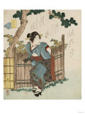 Silent Flowers reproduction procédé giclée par Chokosai Eisho 