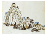 Illustration from the Sketchbook of Taigado, 1803 Giclee-trykk av Okada Beisanjin Illustration from the Sketchbook of Taigado, 1803 Giclee-trykk av Okada Beisanjin