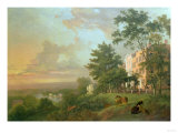 A View from the Terrace, Richmond Hill Giclee Print by Carl Frederic Aagaard