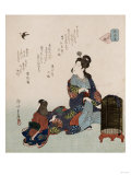 Flowers of the Heart Stampa giclée di Chokosai Eisho